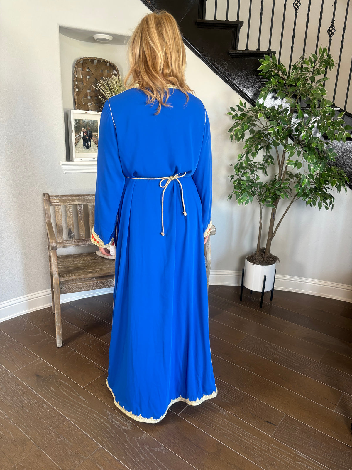 Romantic Blue & Burnt Orange Takchita/ lamaalim