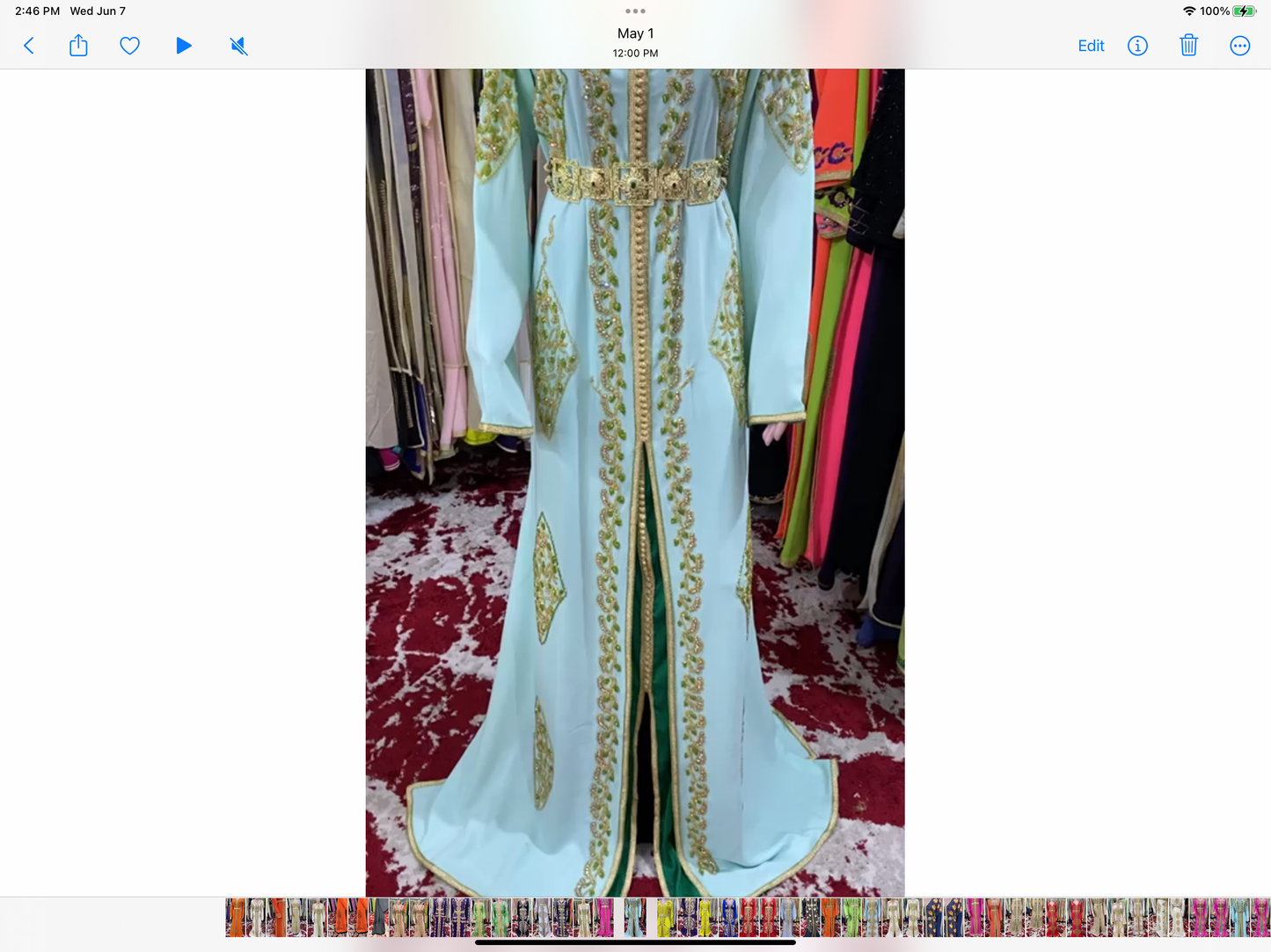 2 pc Moroccan Caftan dress Traditional Moroccan dress Takchita