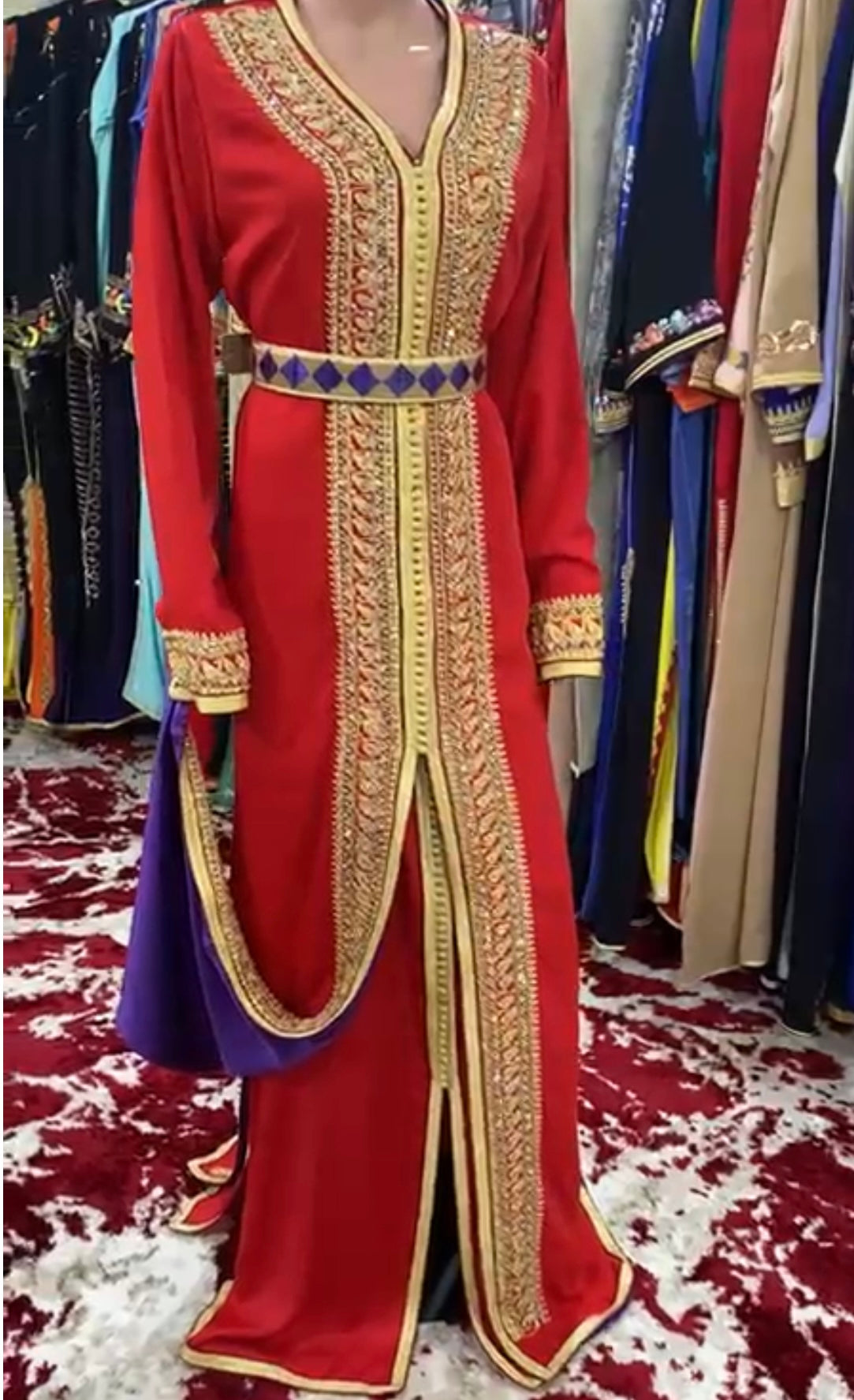 2 pc Moroccan Caftan dress Please contact me about the size