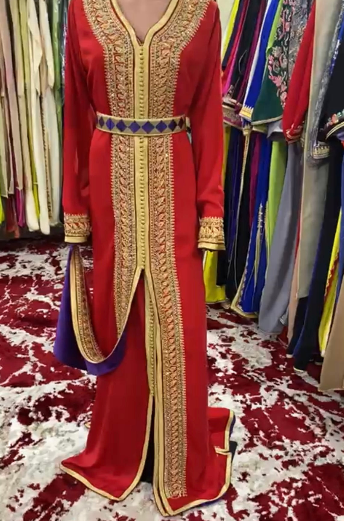 2 pc Moroccan Caftan dress Please contact me about the size