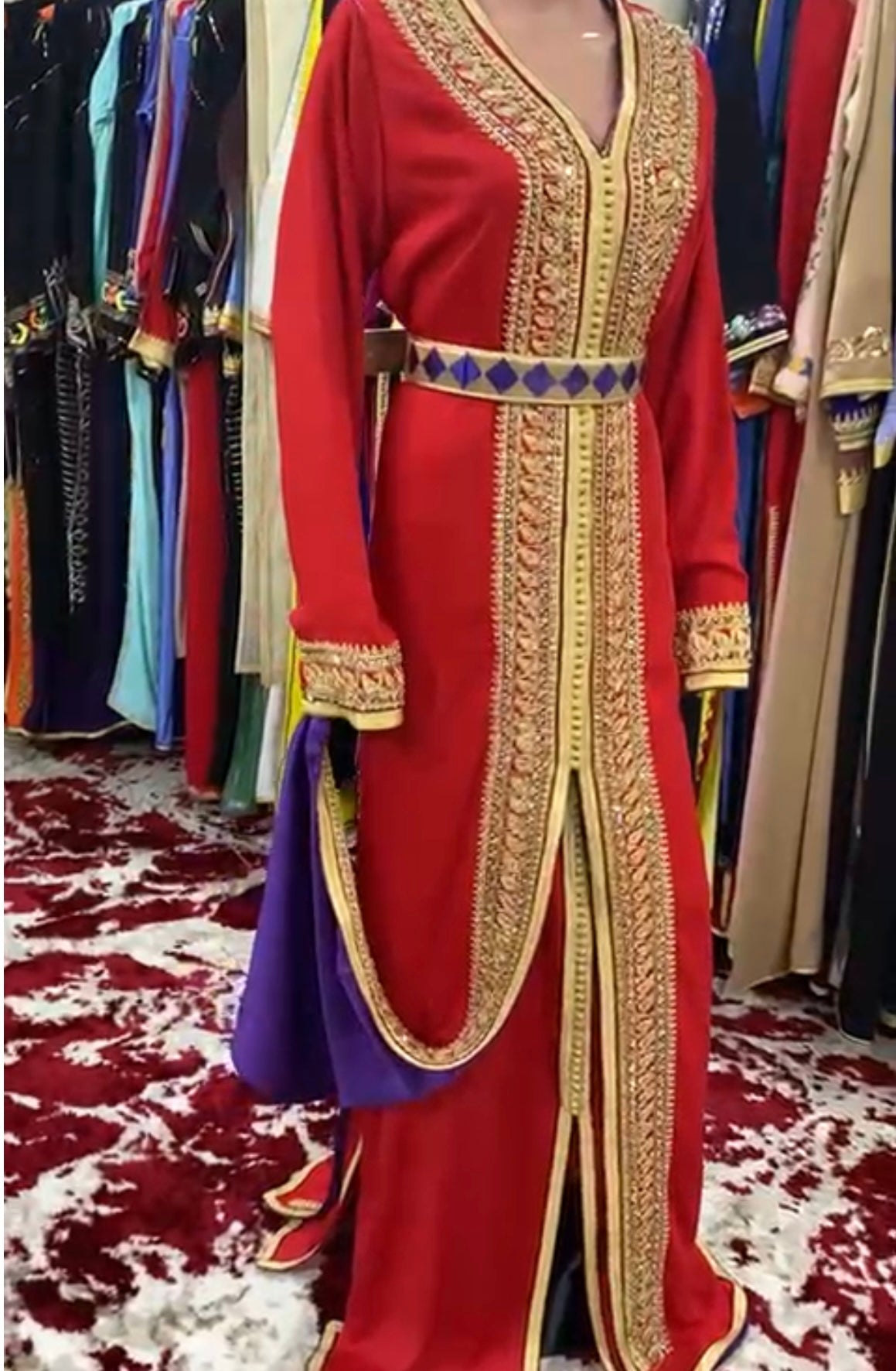 2 pc Moroccan Caftan dress Please contact me about the size