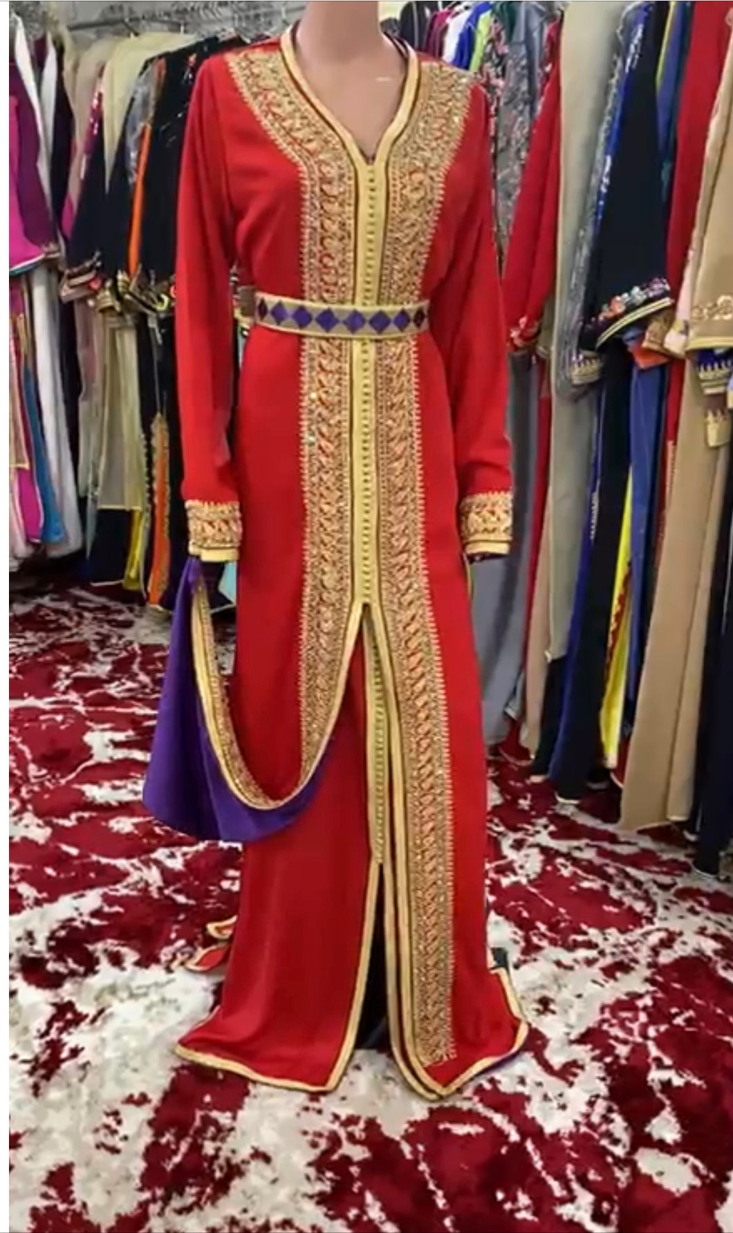 2 pc Moroccan Caftan dress Please contact me about the size
