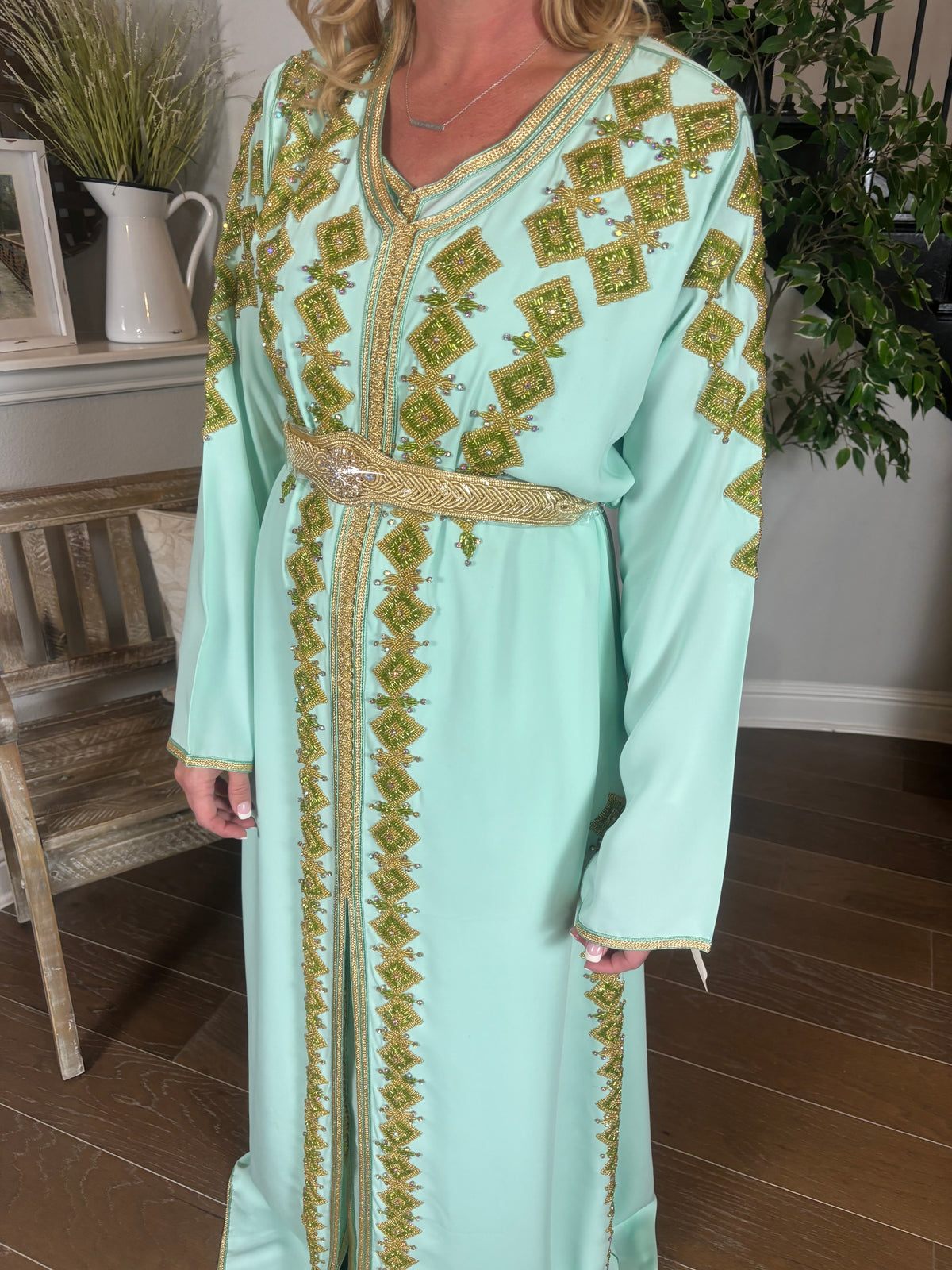 Ice Mint Geometric Takchita