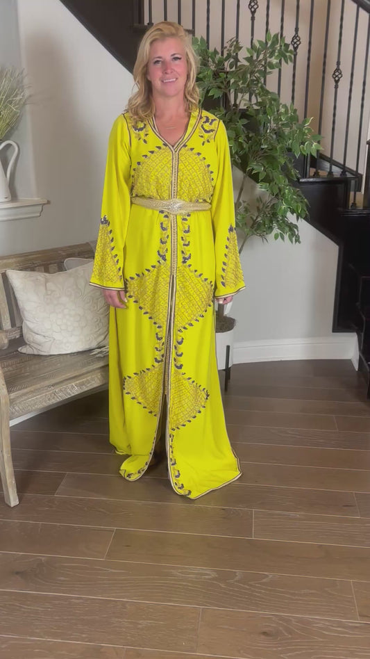 Chartreuse Sunburst Takchita.