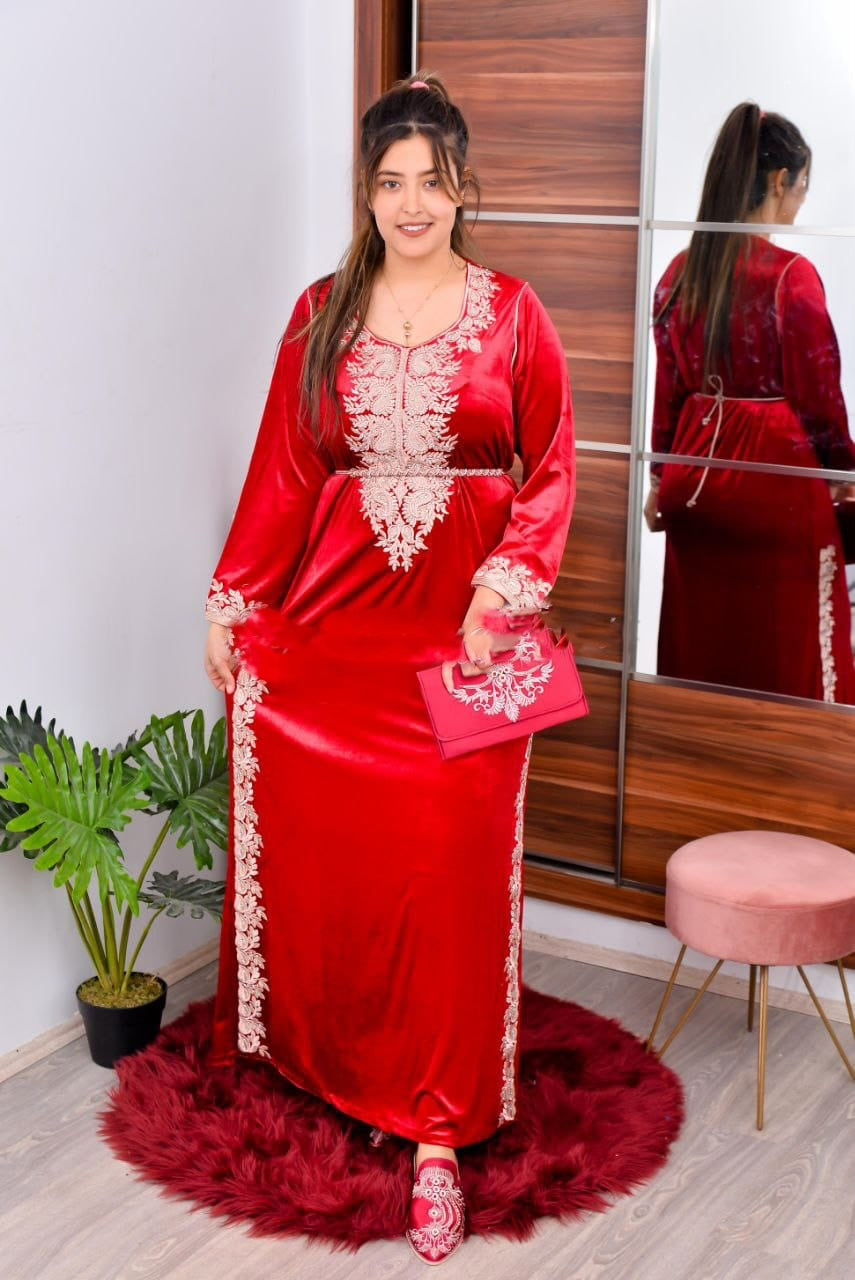 NICE 3PC VELVET EVERY DAY CAFTAN